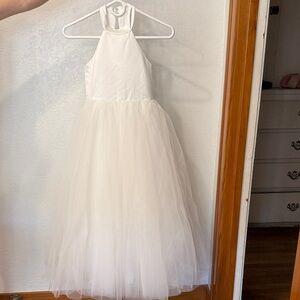 JJs House White Flower Girl Dress